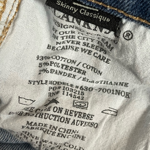 Blanknyc The Reade Skinny Classique Jeans rayed Blue Distress Fringe Hem Size 28 - Picture 8 of 10